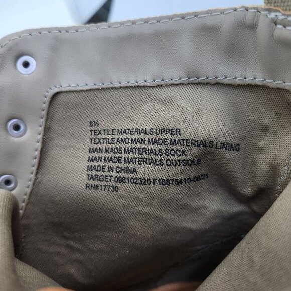 Women's Parker Lace-up Combat Boots Side Zip Universal Thread Tan Bootie - Picture 12 of 13